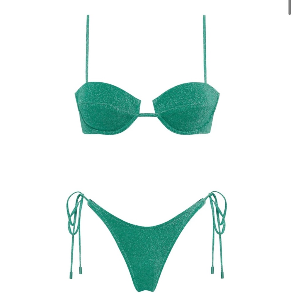 Mala- Jaded Sparkle Triangl Bikini Size M